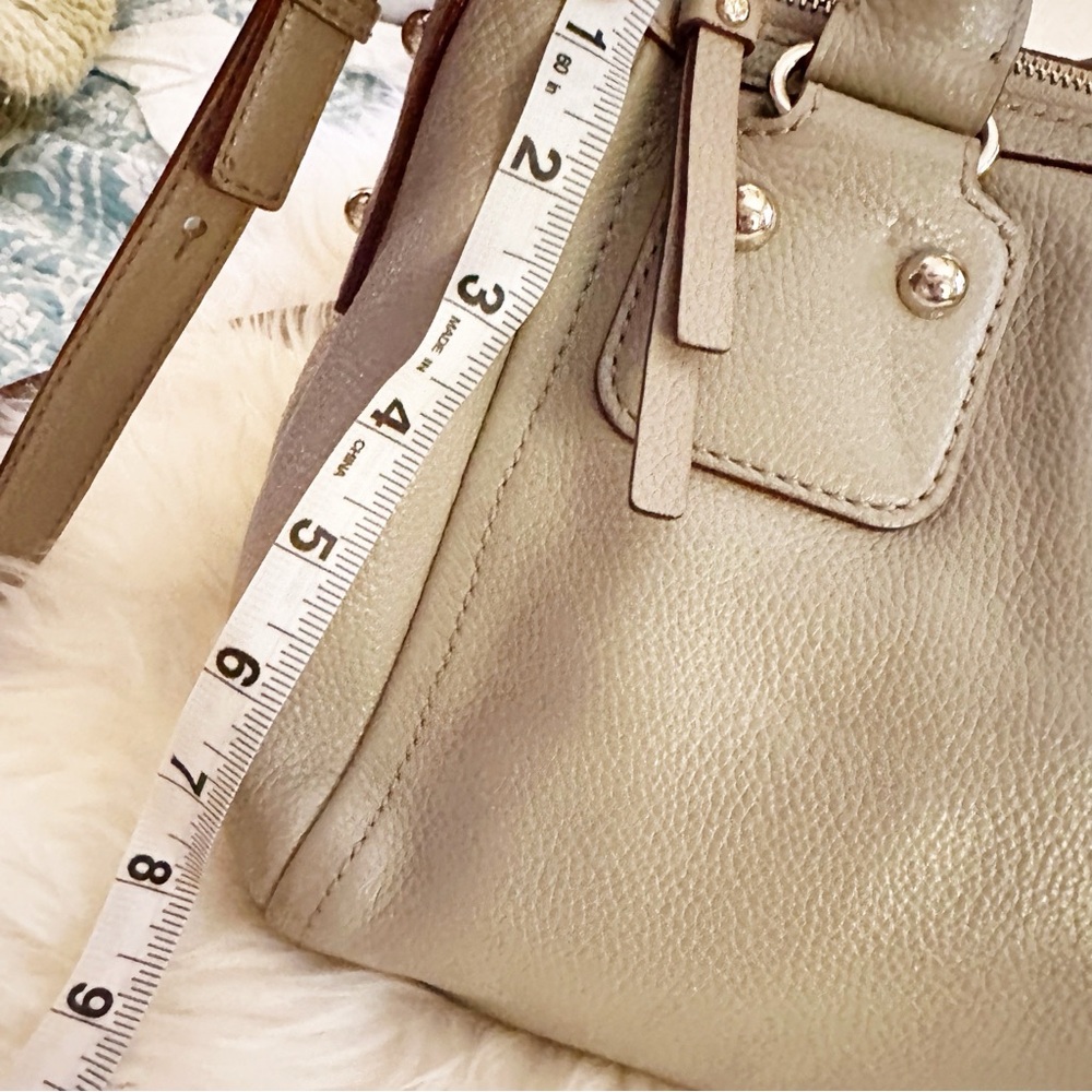 Kate Spade‎ Grey/Taupe Pebbled Leather Handbag - Picture 12 of 12